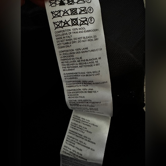 Canada Goose Fairhaven ¼ Zip Sweater 100% Wool Black Italy Size Small - Picture 9 of 11